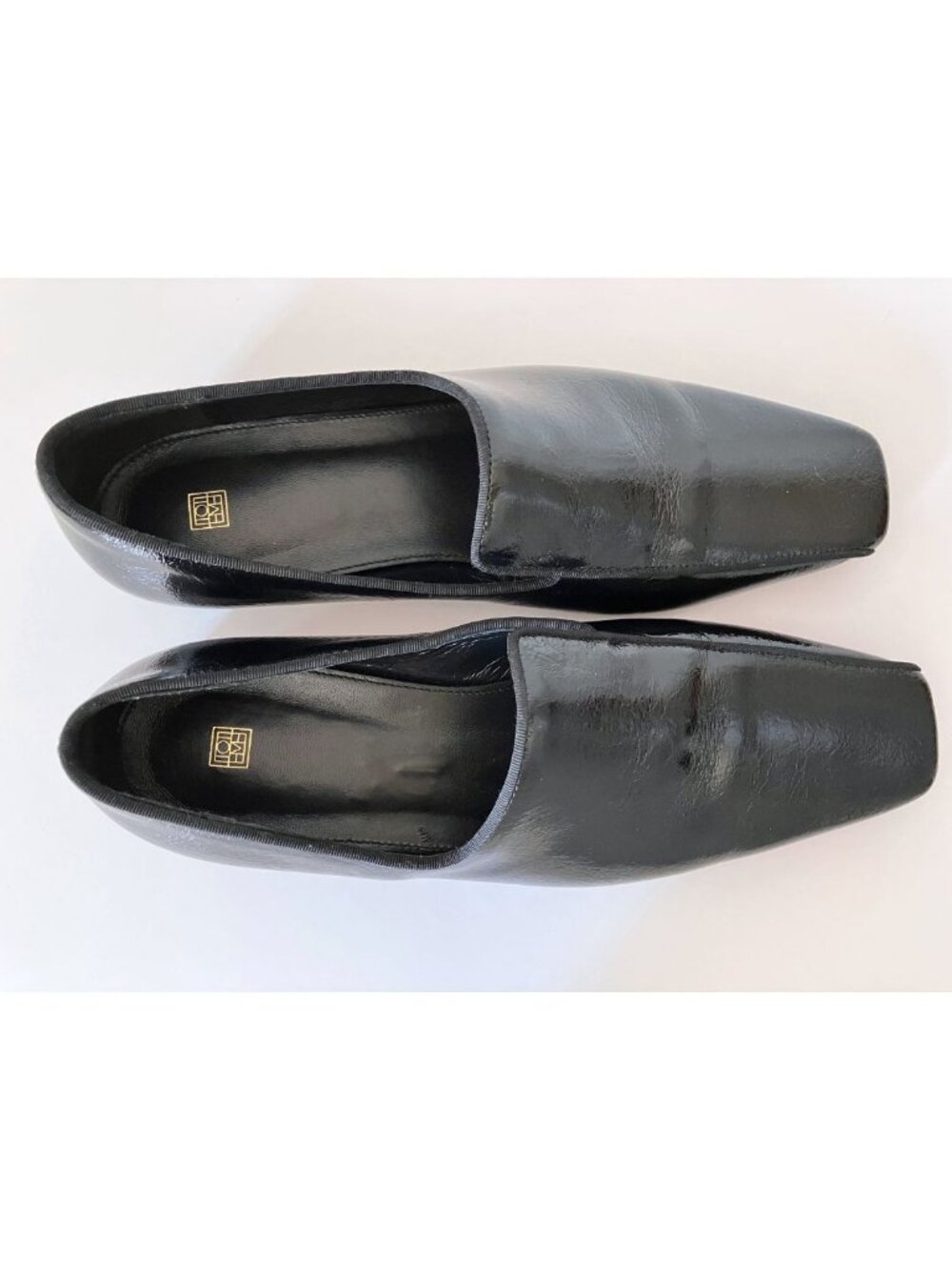 Toteme The Piped Patent-leather Loafers Black Size IT 36/ US 6 - Picture 8 of 11